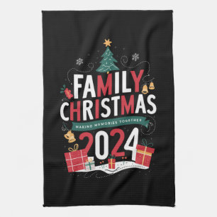 Linge De Cuisine Noël de famille 2024 Rassembler les souvenirs