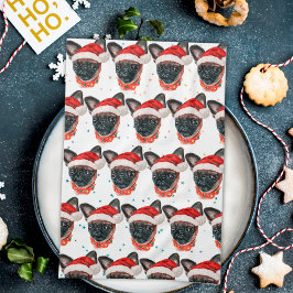 Linge De Cuisine Noël de la race de chien Griffon bruxellois