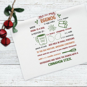 Linge De Cuisine Noël de la recette Eggnog de vacances fait maison