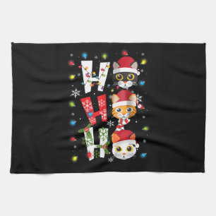 Linge De Cuisine Noël Ho Ho Ho Amoureux de les chats illuminent le 
