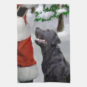 Linge De Cuisine Noël Labrador Retriever