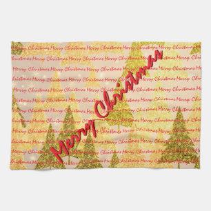Linge De Cuisine Noël Luxe Arbres de Noël Festif