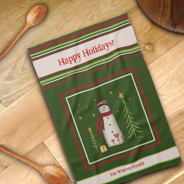 Linge De Cuisine Noël personnel mignon Snowman (Créateur téléchargé)