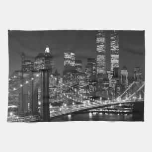 Linge De Cuisine Noir et blanc New York City