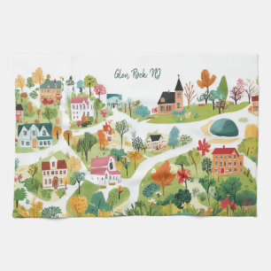 Linge De Cuisine Nom de la ville personnalisée Nouveau cadeau maiso