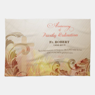 Linge De Cuisine Nom et année personnalisés, 60e Ordination sacer