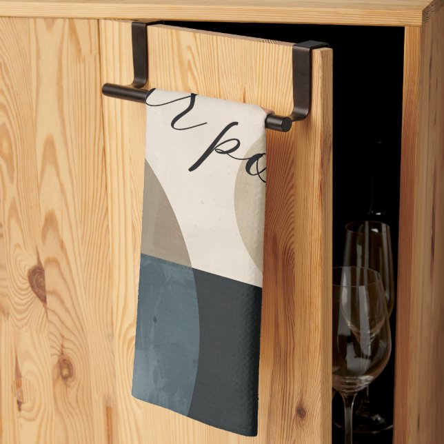 Linge De Cuisine Nom personnalisé Boho (Pliage en tiers)