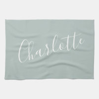 Nom personnalisé de script minimaliste | Dusty Blu