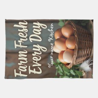 Linge De Cuisine Nom personnalisé Farmhouse Cuisine Linge
