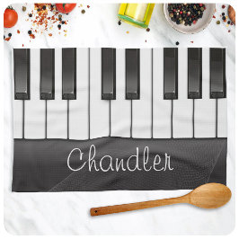 Linge De Cuisine NOM personnalisé Pianist Piano Keys professeur de 