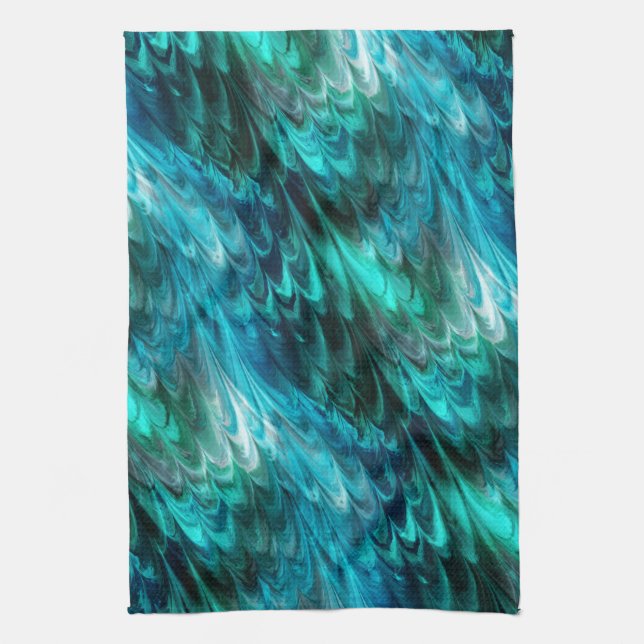 Linge De Cuisine nonpareil kelpie turquoise : (Vertical)