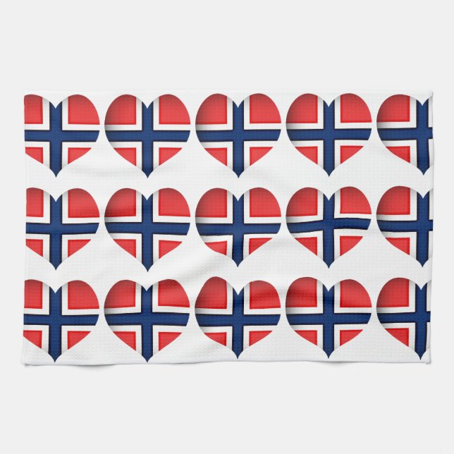 Linge De Cuisine Norway Flag (Horizontal)