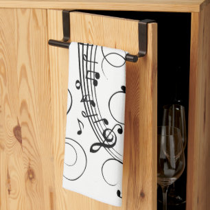 Linge De Cuisine Notes de musique fantaisie