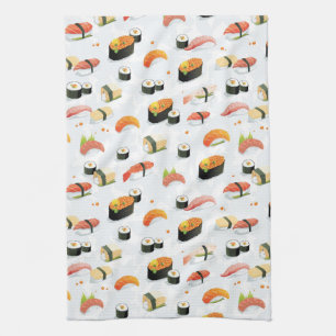 Linge De Cuisine Nourriture japonaise : Motif de sushi