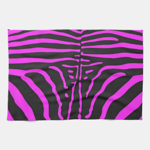 Linge De Cuisine Nouveau rose noir Zèbre Accessoires d'impression -