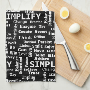 Linge De Cuisine Nuage de mot "un mot" sur noir