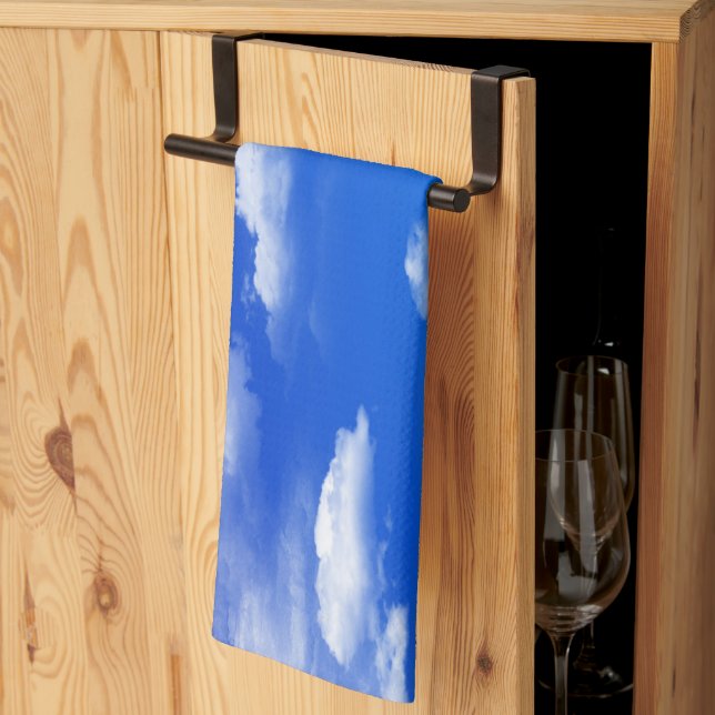 Linge De Cuisine Nuages (Pliage en tiers)