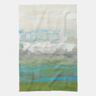 Linge De Cuisine Nuages blancs donnant sur le beau paysage