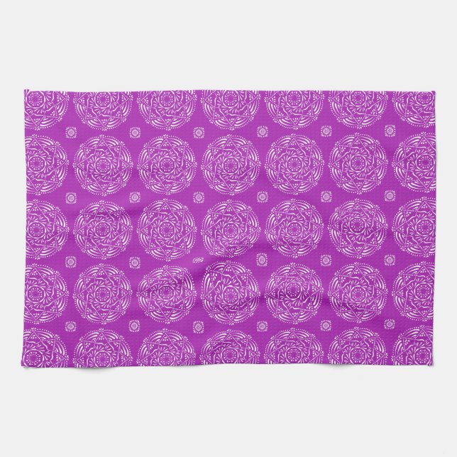 Linge De Cuisine Nudibranche Mandala (Horizontal)