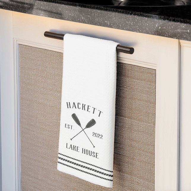 Linge De Cuisine Oars rustiques Maison de lac personnalisée (Créateur téléchargé)