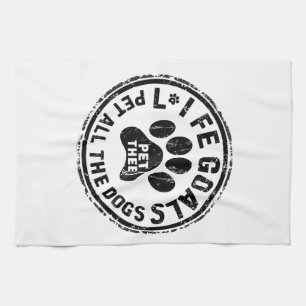 Linge De Cuisine Objectif de vie Caresser Tous Les Chiens Copie Cop