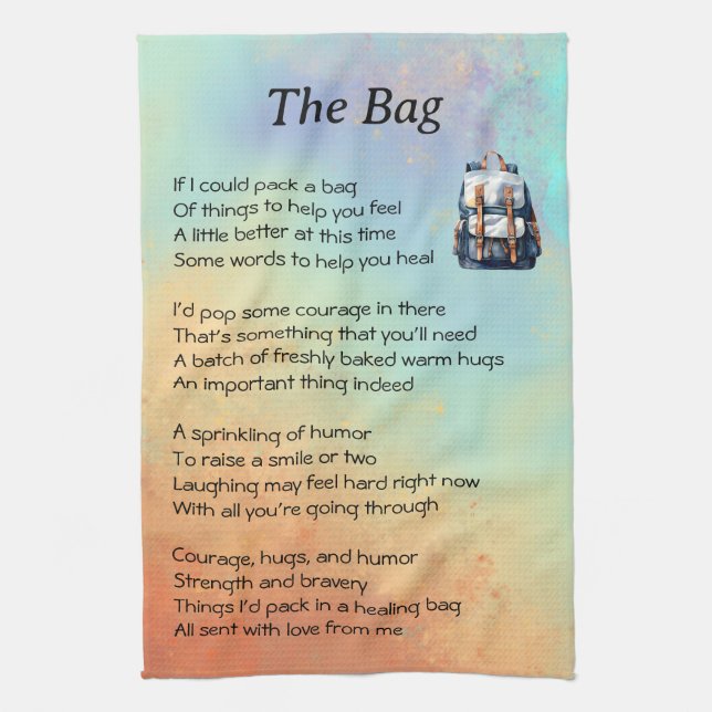 Linge De Cuisine Obtenez un poème bien (Vertical)