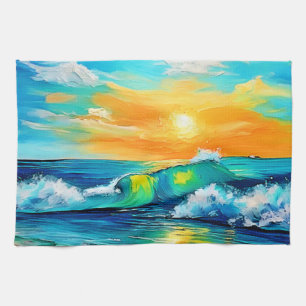 Linge De Cuisine Ocean's Kiss : Sunset Waves