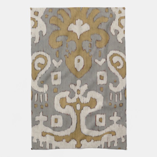 Linge De Cuisine Ochre Ikat I (Vertical)