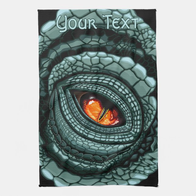 Linge De Cuisine Œil de prédateur reptile primitif (Vertical)