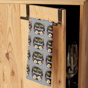 Linge De Cuisine Oeuf cité pour Breakfast Funny Foodie Pun Design