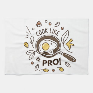 Linge De Cuisine Oeuf en Pan Illustration - Délicieux petit déjeune
