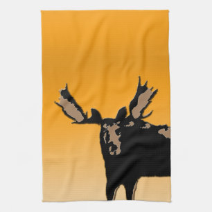 Linge De Cuisine Oie au coucher du soleil - Art original de la faun