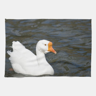 Linge De Cuisine Oie chinoise blanche