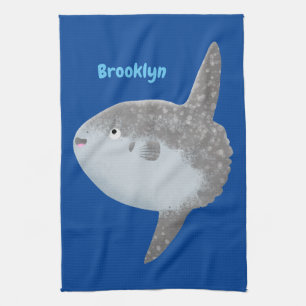 Linge De Cuisine Oiseau de mer mola mola mignonne caricature