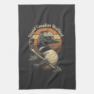 Linge De Cuisine Oiseau loup canadien stupide
