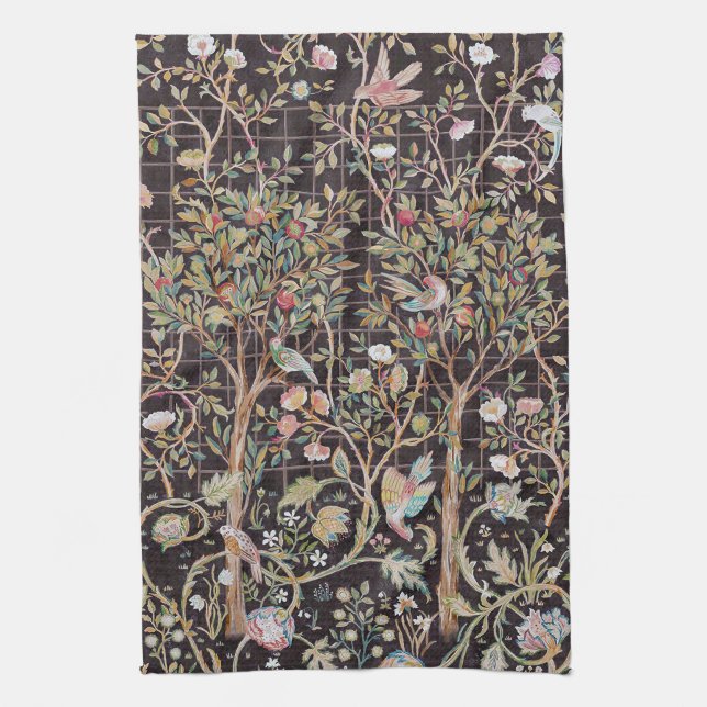 Linge De Cuisine Oiseaux dans le Jardin des Fleurs, William Morris (Vertical)