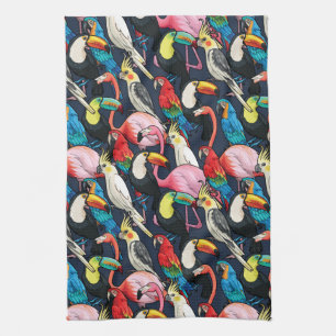 Linge De Cuisine Oiseaux exotiques