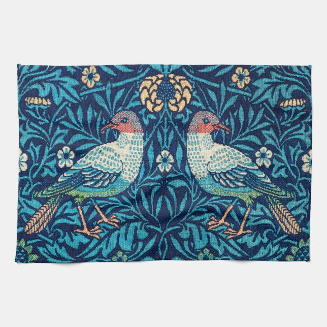 Linge De Cuisine Oiseaux, William Morris (Horizontal)