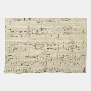 Linge De Cuisine Old Music Notes