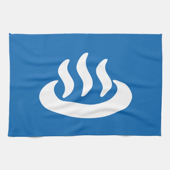 Linge De Cuisine Onsen ♨ Hot Spring 温 泉 Japonais (Horizontal)