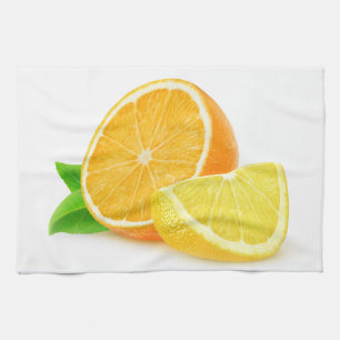 Linge De Cuisine Orange et citron
