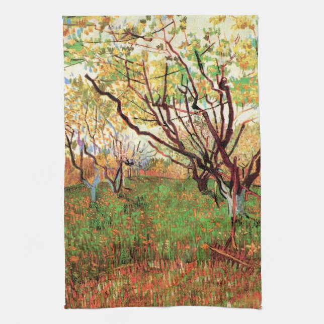 Linge De Cuisine Orchard à Blossom par Vincent van Gogh (Vertical)