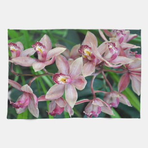 Linge De Cuisine Orchidées de papillons roses