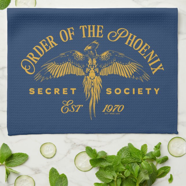 Linge De Cuisine ORDRE DE PHOENIX Secret Society Graphic (Plié)