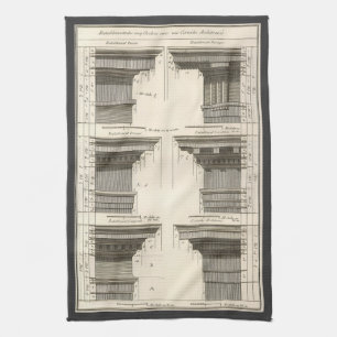 Linge De Cuisine Ordres d'architecture, Entablatures Vintages
