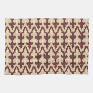 Linge De Cuisine Ornement tribal géométrique bronzage Pattrn d'Ik