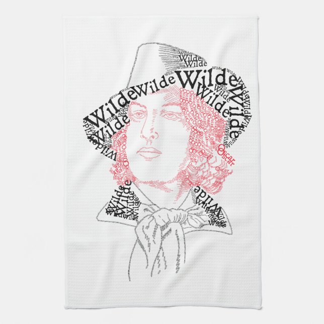 Linge De Cuisine Oscar Wilde dans les mots (Vertical)
