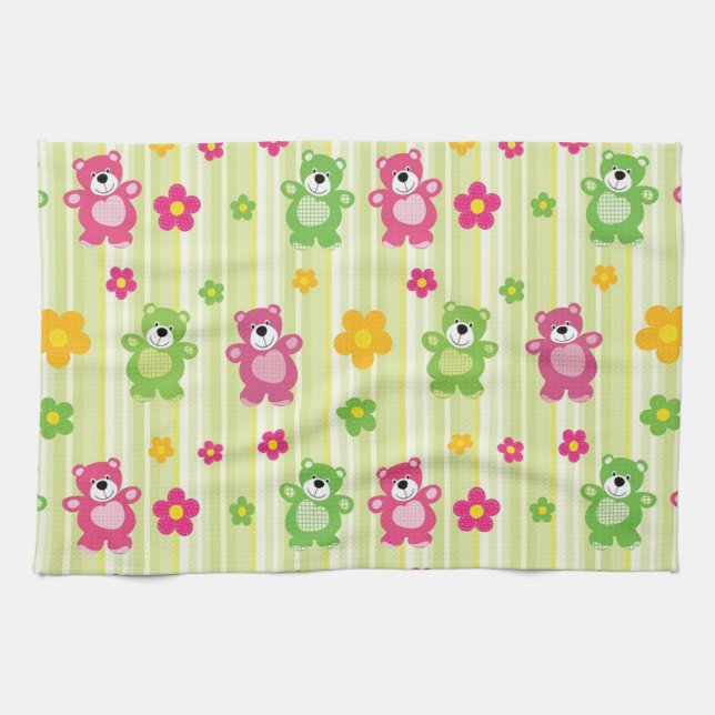 Linge De Cuisine Ours mignons (Horizontal)