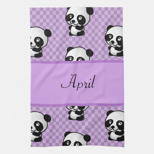 Linge De Cuisine Ours panda (Vertical)