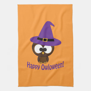 Linge De Cuisine Owloween heureux